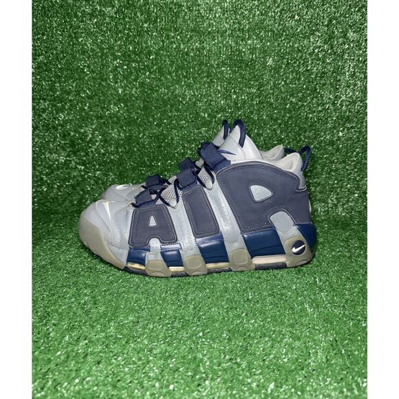 Nike Air More Uptempo 96 Retro Mens Size 12 Georgetown Cool Grey Navy 921948-003 - Picture 4 of 9